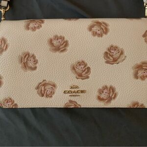 Floral cross body Coach purse
